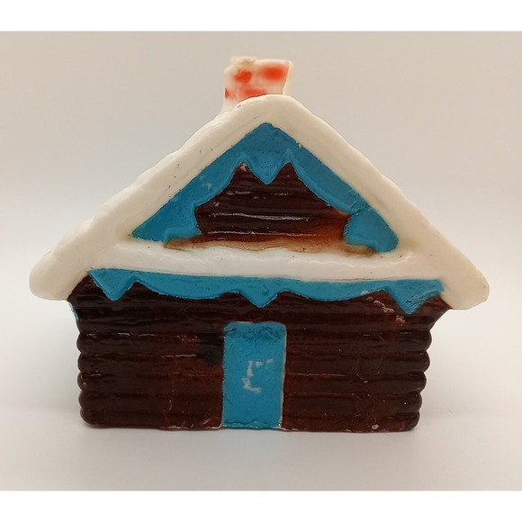 Vtg Christmas Candle Swiss Chalet Fuller Bush Co. Unique Cabin Shaped Candle - Picture 2 of 13